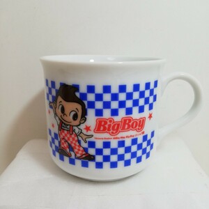 BigBoy ビッグボーイ ノベルティ キャラクター マグカップ 口径7.7cm×高さ7.1cm 未使用品 [コーヒーカップ グッズ]