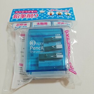  sun Note corporation 3way Pencil Sharpener 3H according possible to use pencil sharpener core standard futoshi axis for core length . unused goods [.... shaving stationery ]