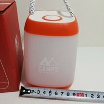 CAMPS キャンプス 調光ランタンライト オレンジ 未使用品 [LEDランタン 三段階 調光 キャンプ アウトドア]_画像3