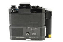 【珍品】キャノン Canon F-1 ブラック 黒 / 純正単焦点レンズ FD 50mm f1.4 / モータードライブMF / ウエストレベルファインダー #199_画像4