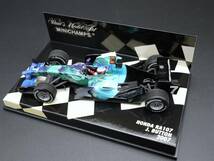 1:43 Minichamps ホンダ F1 RA107 J.バトン #7 Honda Button アースカラー _画像5