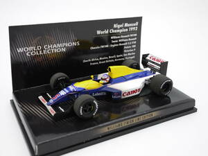 1:43 Minichamps ウィリアムズ FW14B ワールドチャンピオン 1992 N.マンセル #5 ウェザリング仕様（アウトレット）