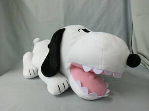 スヌーピー　ギガジャンボキバ　ぬいぐるみ　全長：約49cm　牙　怒り顔　SNOOPY　ピーナッツ　SEGA　アミューズメント専用景品