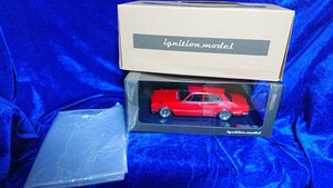 1/18 Ignition model イグニッションモデル NISSAN SKYLINE 2000 GT-R 4Door PGC10 RED IG0752 日産 スカイライン ハコスカ 4ドア 