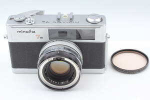 【美品　整備済】ミノルタ ハイマチック 7s レンジファインダー フィルムカメラ 45mm f1.8 露出計 ＃1060