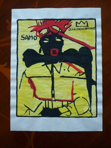  free shipping * Jean = Michel * bus Kia Jean-Michel Basquiat* New York, guarantee Lee seal equipped * certificate COA attached * copy * mixing media a11