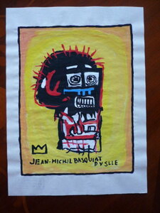  free shipping * Jean = Michel * bus Kia Jean-Michel Basquiat* New York, guarantee Lee seal equipped * certificate COA attached * copy * mixing media a18