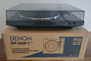 【送料無料・難あり】DENON DP-300f フルオートレコードプレイヤー + 専用ヘッドシェル PCK-310-BK