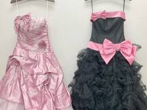 ☆ドレス★カラードレス ウェディングドレス 2点セット 9T/7T ピンク/ブラック ブライダル _画像2