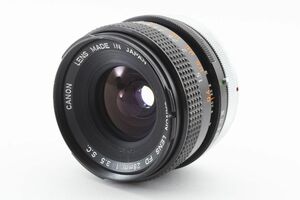 【光学極上】Canon キャノン FD 28mm F3.5 S.C MFレンズ #29-18