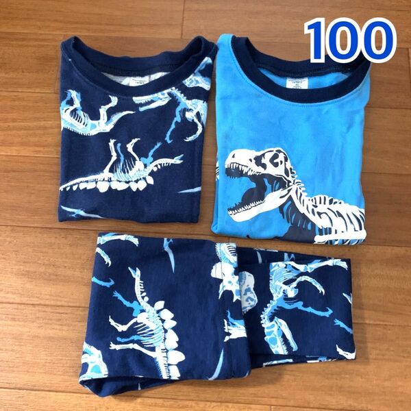 100 carter's カーターズ 4t 恐竜 セットアップ 保育園 半袖 Tシャツ 男の子 キッズ