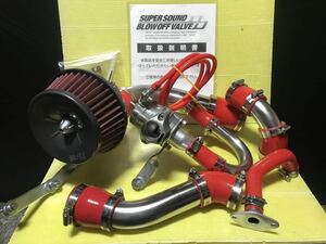 【希少Red!超良品】ジムニーJA11JA12V BLITZ サクションインテークシステム ブローオフバルブDD&SUS-Pエアクリーナー フィルター美品車検OK