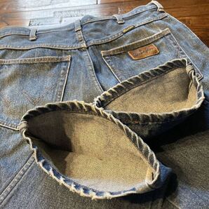 希少!70s Wrangler ラングラー ジーンズ ジーパン デニムパンツ ボタンフライ レザーパッチ ラングラージャパン W31 オールド ビンテージ