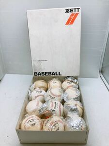 BASEBALL 練習球 12個セット ZETT BB-1103 硬式球 練習球 ボール 野球練習 ゼット 高校、大学野球メーカー色々 現状品