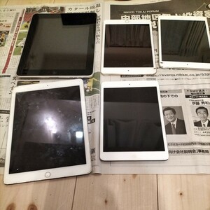 ipad 5台まとめ売り。A1567 A1219 A1490 A1538 A1432 動作未確認ゴミジャンク品