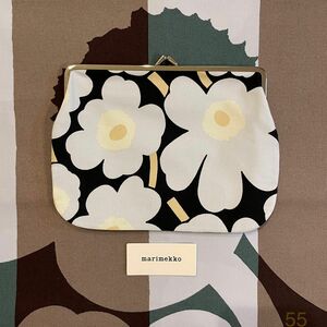 マリメッコmarimekko Puolikas Kukkaro Mini Unikko がま口ポーチ