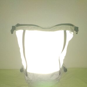 Made In USA Nocturnal Workshop 輝くバックパック 3Mリフレクター バイク 自転車 徒歩 ジャンク品