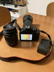 Canon EOS Kiss X7 レンズEFS 55-250mm, 18-55mm SD16GB