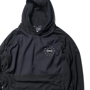 22AW新品L黒F.C.Real BristolフーディPOLARTEC MICRO SMALL GRID FLEECE HOODIEポーラテックF.C.R.BフリースFCRBパーカSOPHスウェット23AW