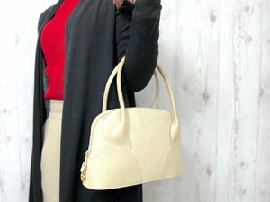 極美品 LOEWE ロエベ ハンドバッグ トートバッグ バッグ レザー ライトベージュ 65655