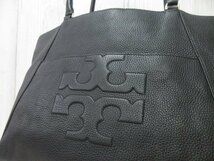 極美品 新品同様 Tory Burch トリーバーチ トートバッグ ショルダーバッグ バッグ レザー 黒 A4収納可 67217_画像10