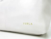 極美品 新品同様 FURLA フルラ ハンドバッグ バッグ レザー オフホワイト 67719Y_画像10