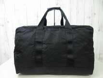 極美品 新品同様 PRADA プラダ ボストンバッグ ハンドバッグ バッグ ナイロン 黒 A4収納可 メンズ 67674_画像4