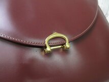 極美品 新品同様 Cartier カルティエ マストライン ハンドバッグ バッグ レザー ボルドー 68033_画像7