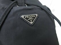 極美品 PRADA プラダ テスート リュックサック バッグ ナイロン×レザー×ナイロンキャンバス 黒 67995_画像8