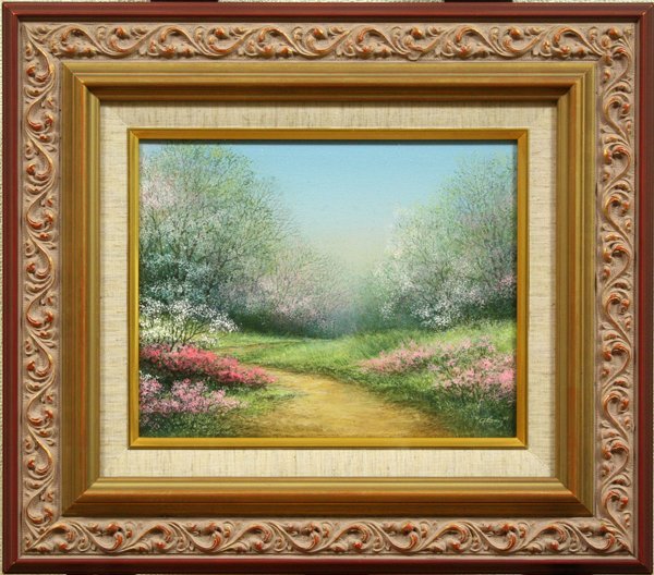 ★Final price reduction◆Beautiful item◆Arnold Alaniz Walking on the Road No. 3 Recommended item by famous American author! Alanis Oil Painting Arnold Alaniz★, painting, oil painting, Nature, Landscape painting