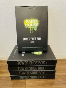 PAINTHOUSE original TOWER SHOE BOX 5 piece set sneakers case box shelves decoration 