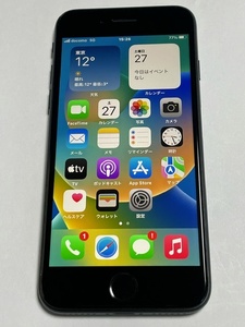 【6442】iPhone SE3（第3世代) 64GB バッテリー99％ 美品 5G SIMロック解除済み 国内版SIMフリー 黒 ミッドナイト midnight 黒 残債無し