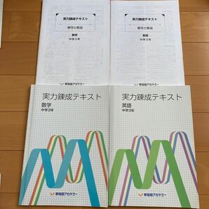 早稲田アカデミー　実力錬成テキスト　数学英語