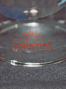 Coleman コールマン レッドサンシャイン　ビンテージ　グローブ レッドレター 赤文字 200 200A 200B 201 202 242に使えます　2