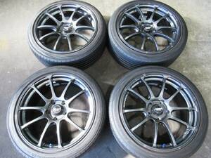 YOKOHAMA ADVAN Racing ヨコハマ アドバンレーシング RZ 18インチ 7.5J +48 PCD 114.3 5H 215/45R18 タイヤ付 4本