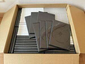 格安！【中古品】DVDトールケース　62枚　ブラック、ホワイト、半透明のセット