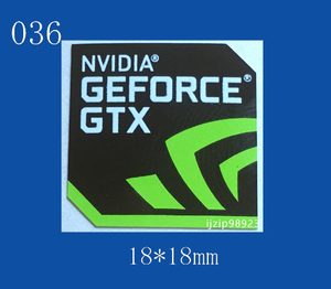 即決036【 NVIDIA GEFORCE GTX 】エンブレムシール追加同梱発送OK■ 条件付き送料無料