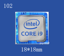 即決102【 CORE i9 】エンブレムシール追加同梱発送OK■ 条件付き送料無料 未使用_画像1