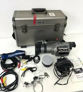 ■ SONY DCR-VX1000 miniDV ハンディカム 業務用ビデオカメラ ソニー F=5.9-59mm 1:1.6 動作未確認 ジャンク 
