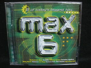 ★同梱発送不可★中古CD / MAX 6 / 18 OF TODAY'S BIGGEST HITS / LOU BEGA / RICKY MARTIN / LFO / MADONNA / TLC / SANTANA