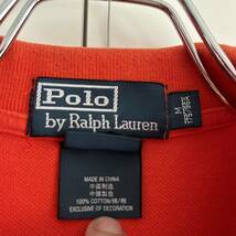 Polo by Ralph Lauren ポロバイラルフローレン CUSTOM FIT ポロシャツ M オレンジ_画像3