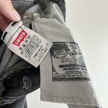 Levi's リーバイス501 ブラックジーンズ デニムパンツ w28 ボタンフライ ユーズド加工 ブラック 古着_画像5