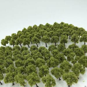森林 深緑 3㎝ 50本 Nゲージ ストラクチャー ジオラマ 建築 模型用 樹木 風景 情景コレクション 交通 鉄道模型 建物模型 送料無料