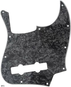 Jazz Base Black Pearl 5 String 10 Hole Mexico JB PickGuard MusicLily Free Shipping