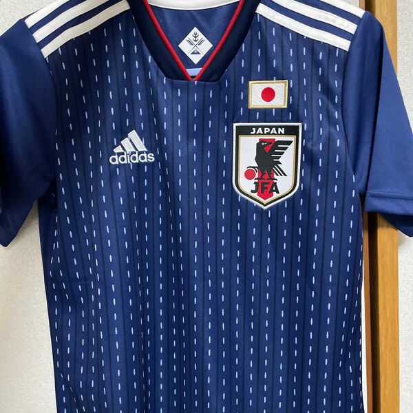 【定価9980円】サッカー日本代表 ユニフォーム 160 子供用 adidas アディダス JFA 半袖 サッカー日本代表