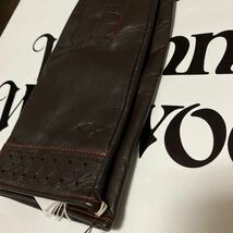 送料込●新品●Vivienne Westwood 羊革手袋 ブラウン×赤ラインD メンズ25cm 縦24cm ×横10.5cmヴィヴィアンウエストウッド レザー_画像7