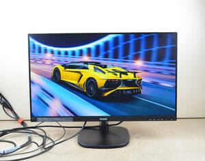 4302　超狭額ベゼル　PHILIPS　27型ワイド　273V7Ｑ　フルHD　ゲーミング　HDMI　スピーカー内蔵　IPS　LED　ディスプレイ　①