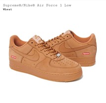 国内正規品　新品未使用　Supreme air force 1 wheat 25cm US7 シュプリーム　エア　ホース　ウィート　茶_画像1