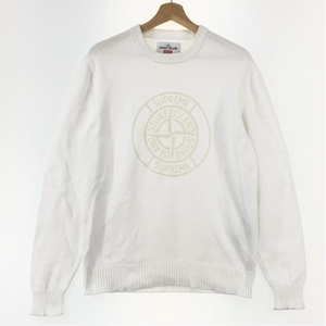 【中古】STONEISLAND×Supreme セーター M ホワイト ストーンアイランド×シュプリーム[240010416741]