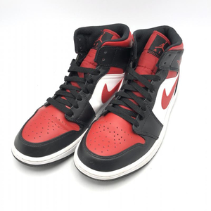 【中古】NIKE AIR JORDAN　MID　ファイアーレッド-ホワイト　554724－079　27ｃｍ[240010416986]